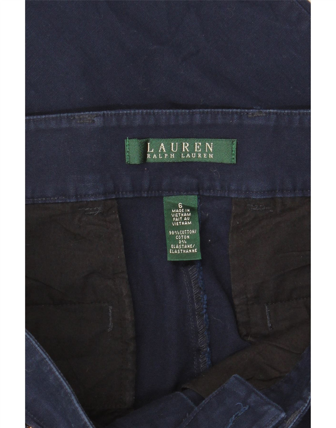 Pantaloni chino drepți pentru bărbați RALPH LAUREN US 6 Medium W32 L34 bleumarin