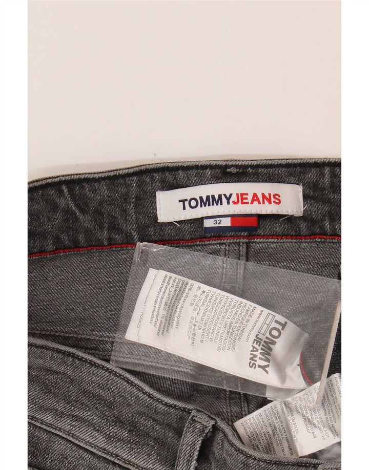 Pantaloni scurți din denim pentru bărbați Tommy Hilfiger W32 bumbac gri mediu