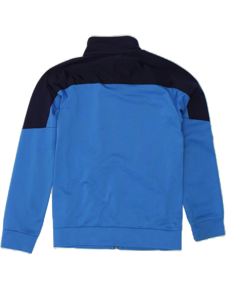 PUMA Boys Graphic Tracksuit Top Jacket 9-10 Years Medium Blue Colourblock Vintage Puma and Second-Hand Puma from Messina Hembry 