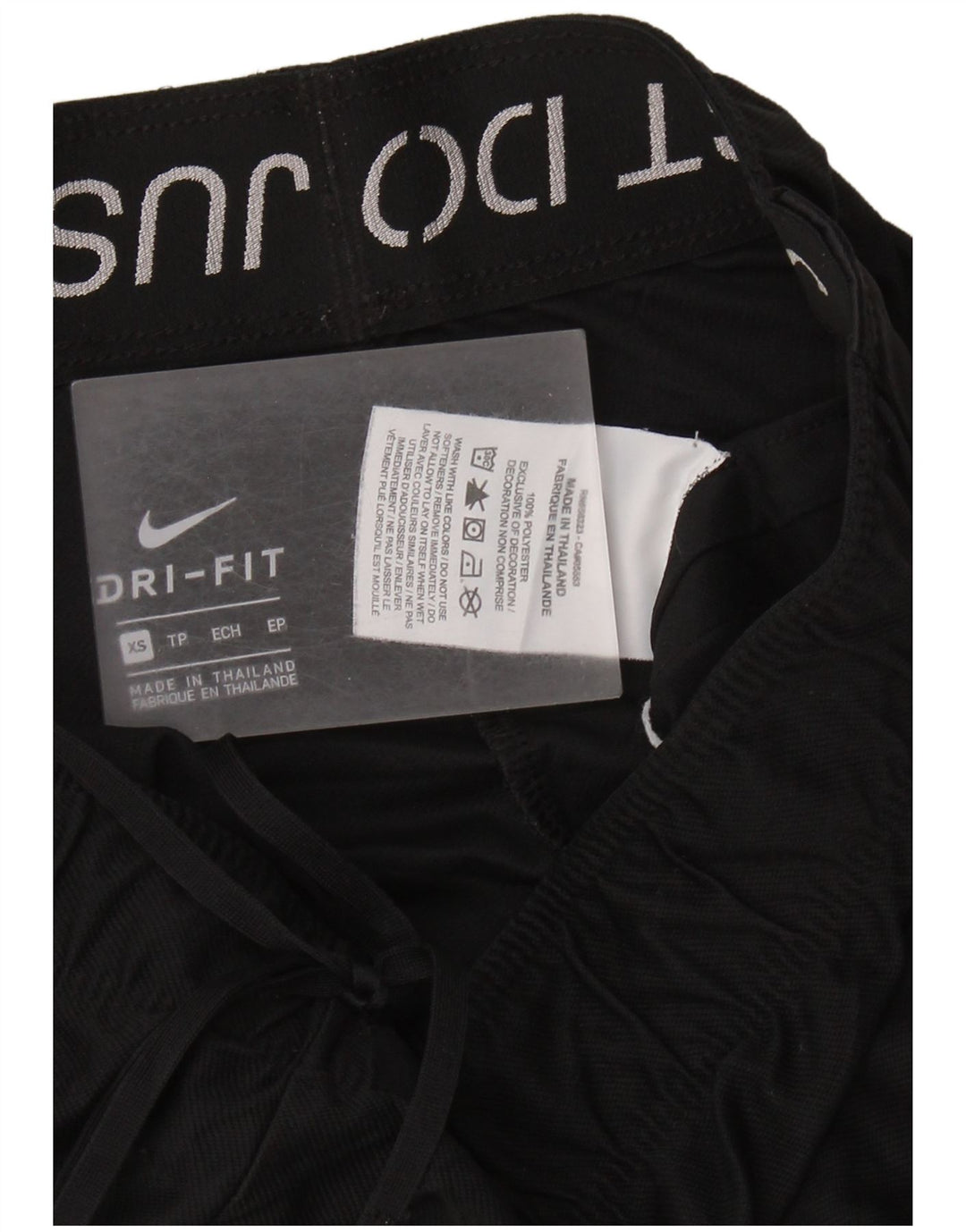 Pantaloni scurti sport NIKE Dri Fit pentru femei UK 6 XS poliester negru