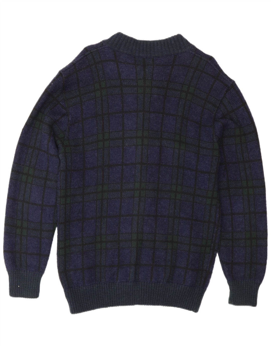 Pulover Cardigan Vintage pentru bărbați, poliacrilic, albastru marin mediu