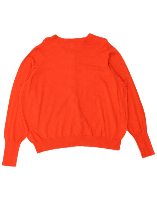 Pulover cardigan pentru femei Marks & Spencer UK 22 3XL Red Viscose