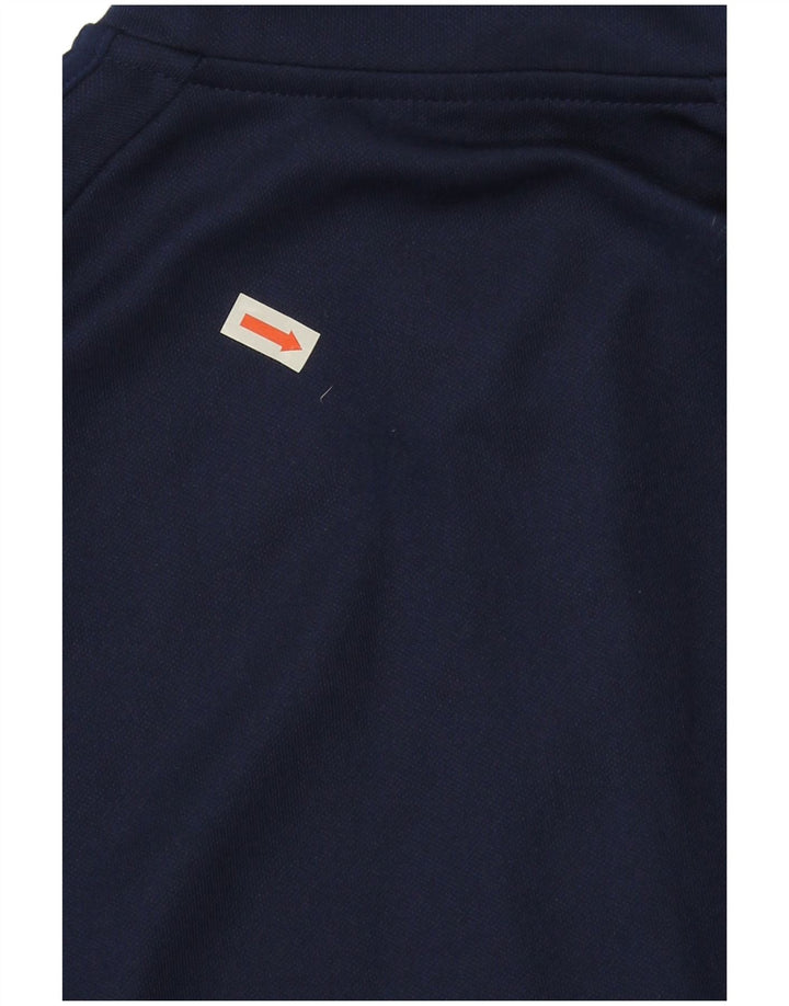 Adidas pentru bărbați Climalite Zip Neck Pullover Trening Top Mic Bleumarin