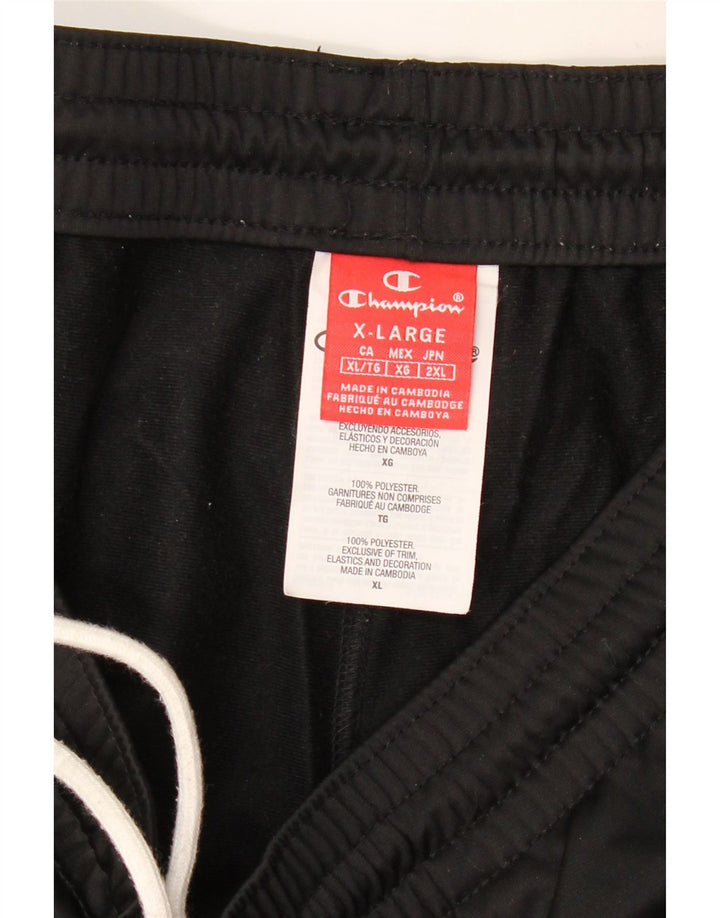 Pantaloni de trening grafic pentru bărbați Champion XL poliester negru