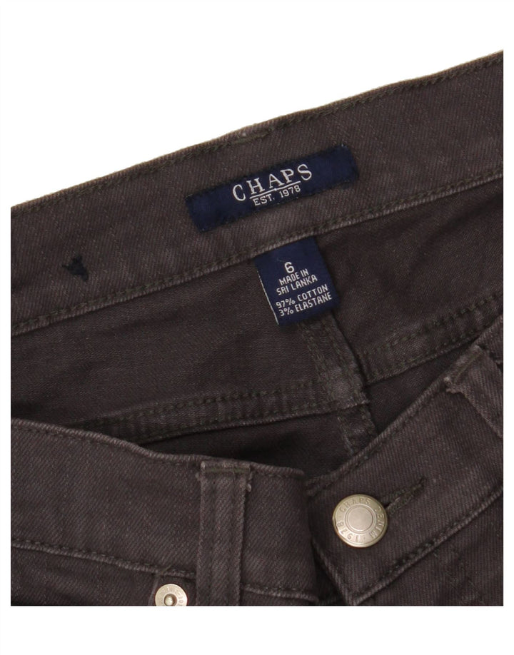 CHAPS Womens Straight Jeans US 6 Medium W32 L31 Grey Cotton Vintage Chaps and Second-Hand Chaps from Messina Hembry 