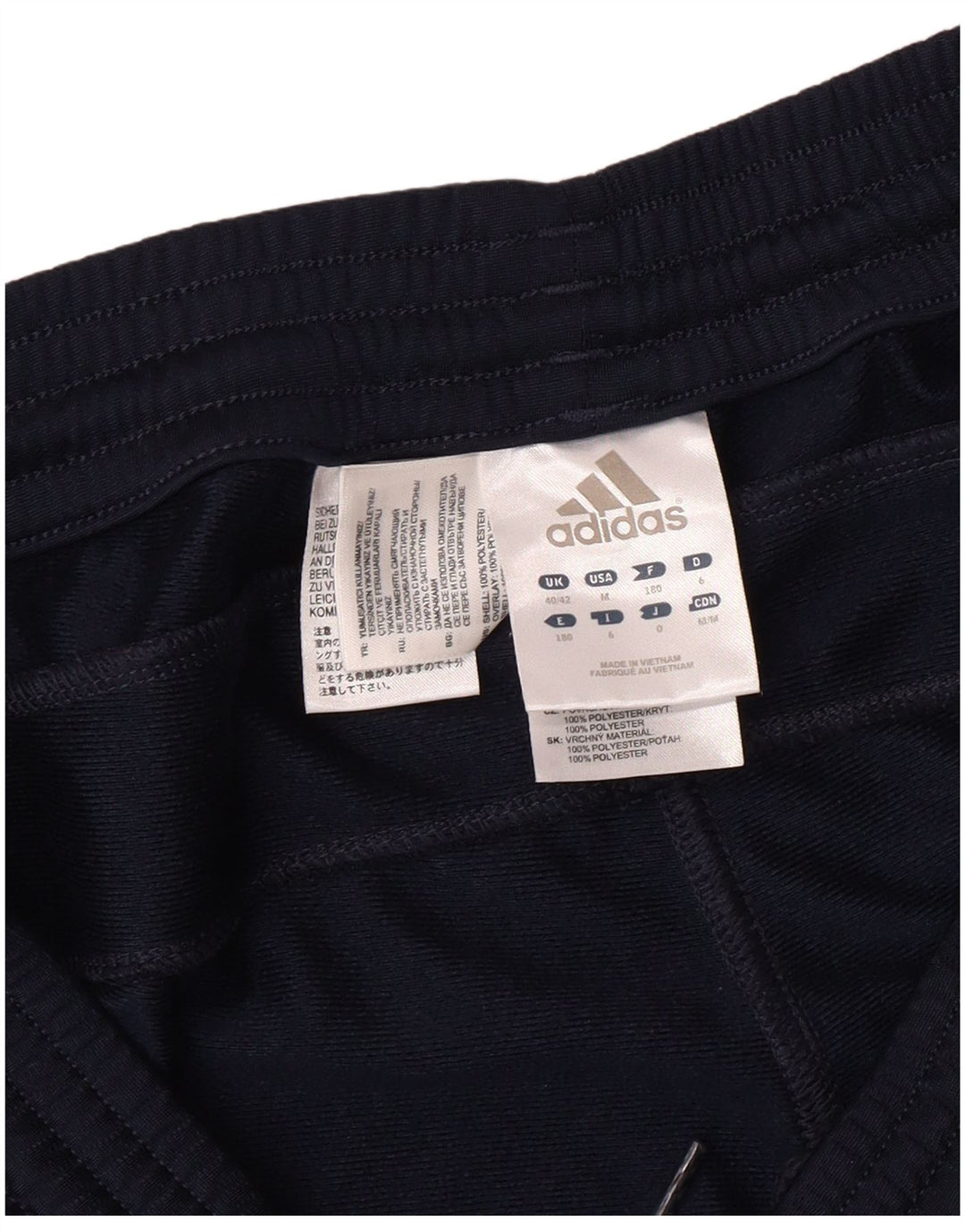 Pantaloni de trening pentru bărbați ADIDAS Joggeri Marea Britanie 40/42 Poliester mediu bleumarin