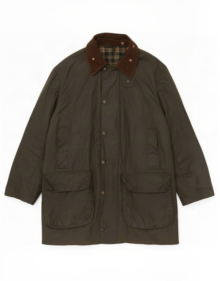 Jachetă pentru bărbați Barbour din bumbac cerat UK 40 mare kaki