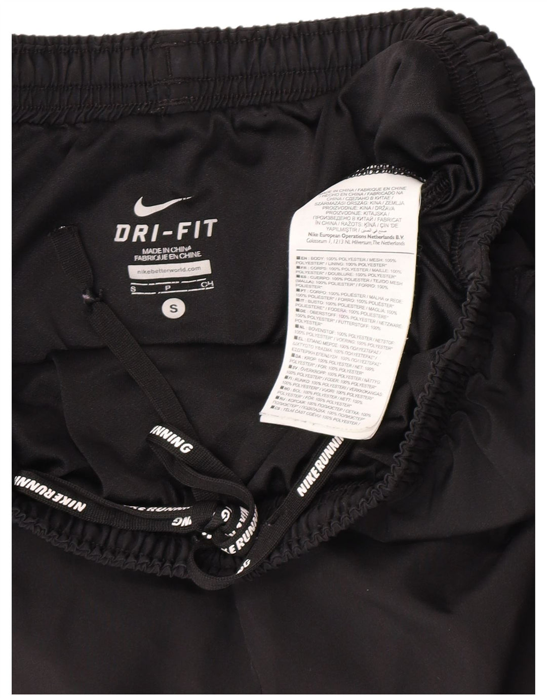 Pantaloni scurți sport Nike Dri Fit pentru bărbați, poliester negru mic