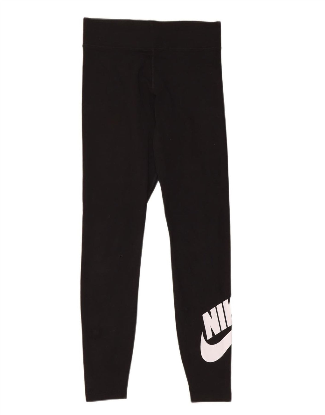 Leggings grafic NIKE pentru femei UK 8, bumbac negru mic