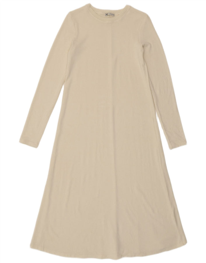 Rochie Maxi Jumper Zara pentru femei UK 10 Small White