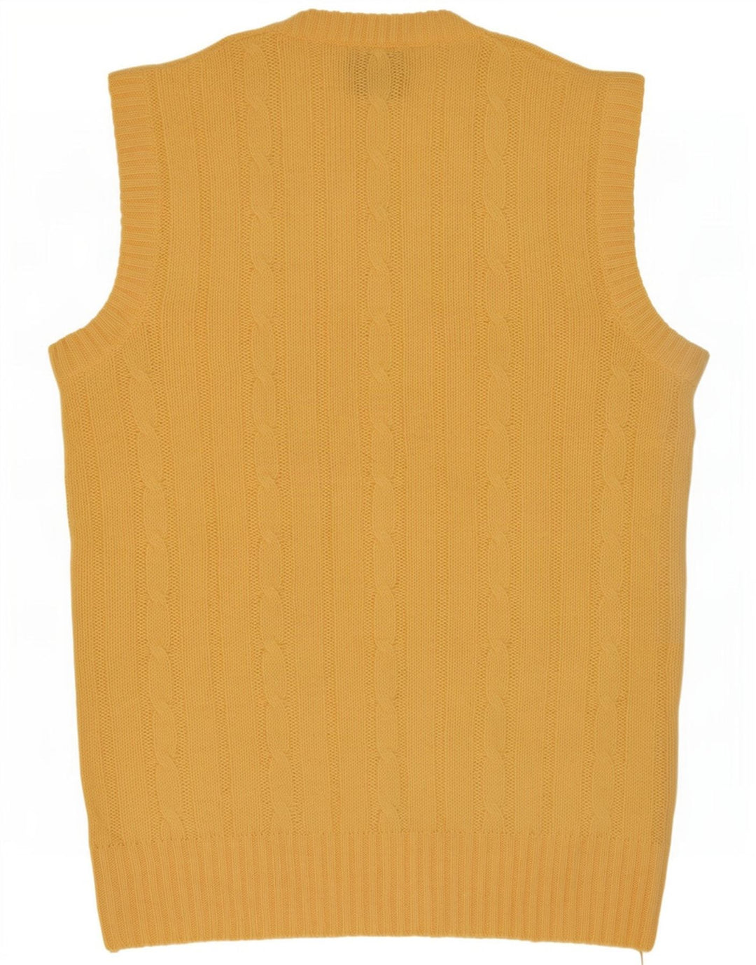 Vestă Shetland pentru bărbați, XL, lână galbenă