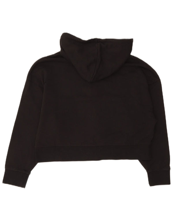 Pulover Puma Crop Zip Hoodie pentru femei UK 16 Large Black