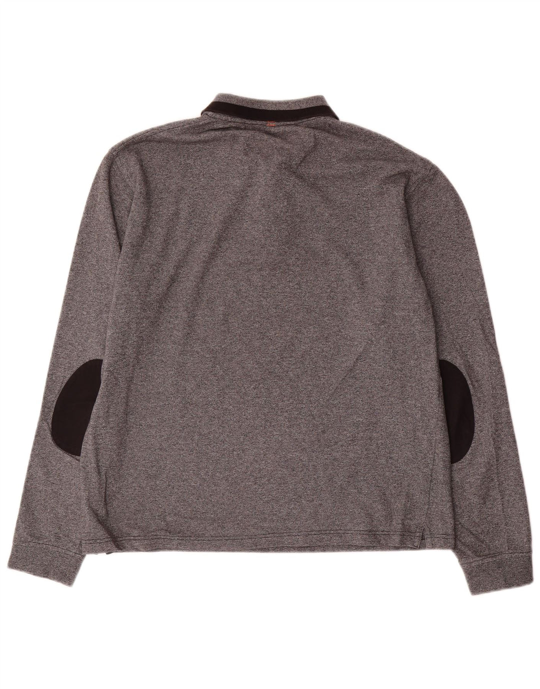 Sun68 Tricou polo cu mânecă lungă pentru bărbați XL bumbac gri