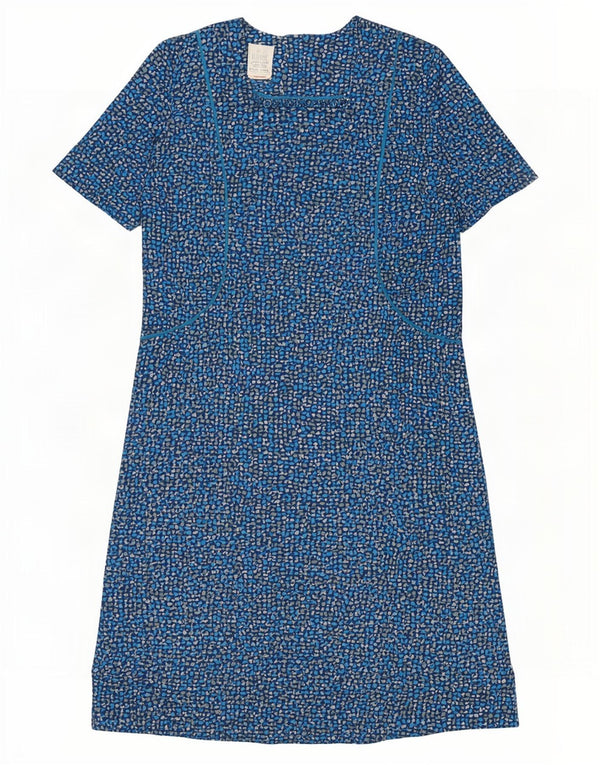 Rochie de bază vintage pentru femei UK 16 mare cu pete albastre