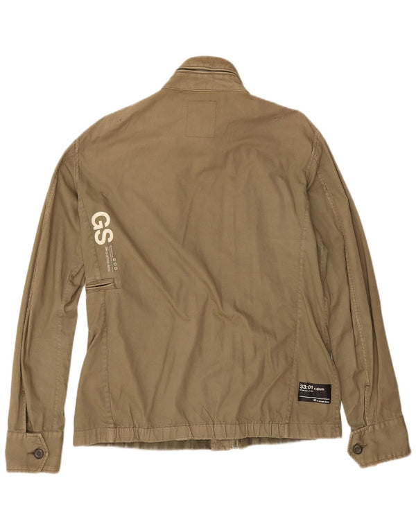 Jachetă militară grafică pentru bărbați G-Star UK 42 XL bumbac kaki
