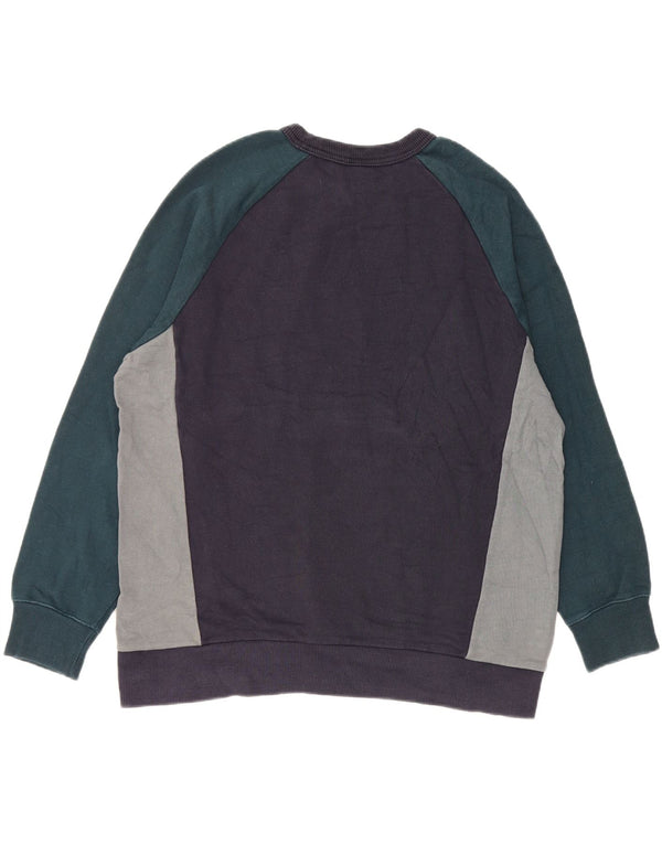Pulover pentru bărbați Zara XL, albastru bleumarin, bumbac color bloc
