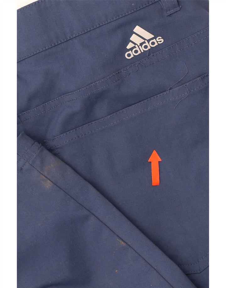 Pantaloni casual subțiri pentru bărbați Adidas W32 L30 poliamidă albastră