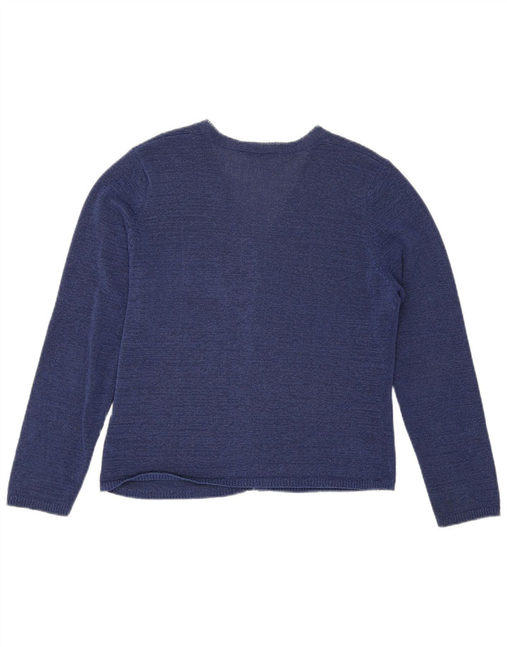 Pulover cardigan crop pentru femei Marks & Spencer UK 14 mare bleumarin