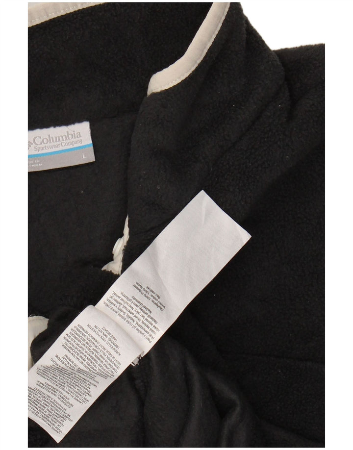 Pulover pentru damă COLUMBIA, cu gât cu nasturi, fleece UK 16, mare, gri, poliester