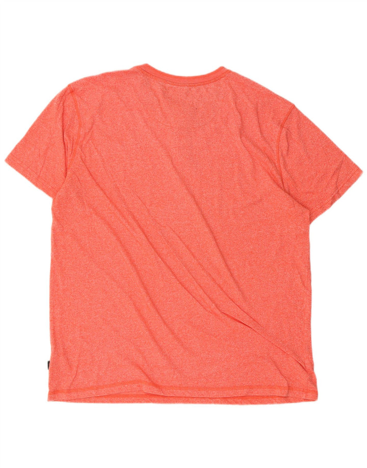 LEE Mens T-Shirt Top XL Orange Cotton