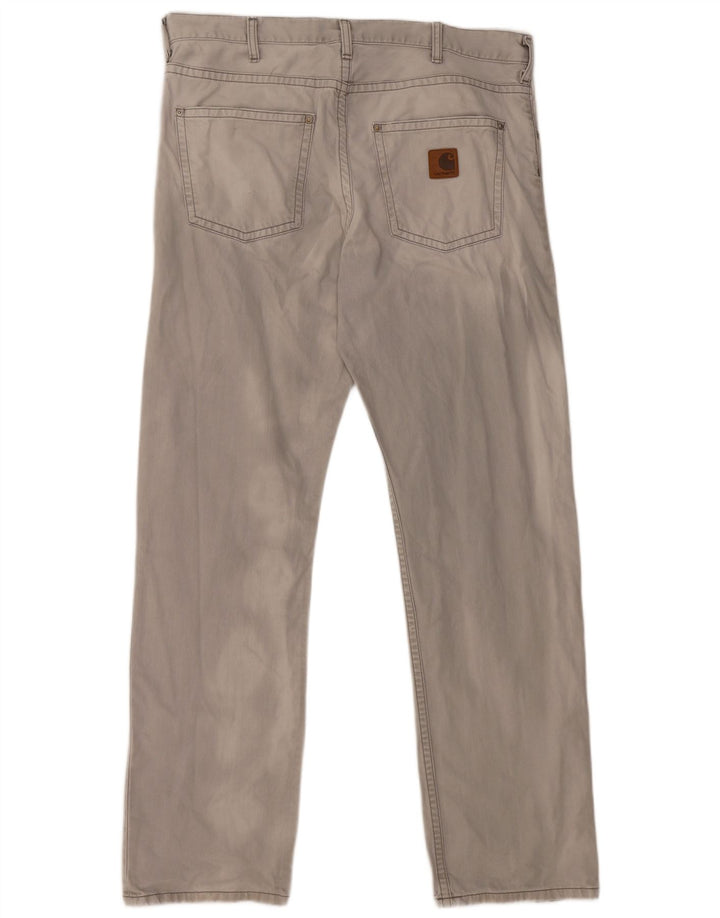 Blugi slim pentru bărbați CARHARTT W36 L34 bumbac gri