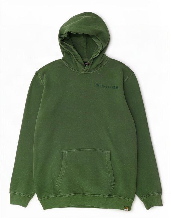 Pulover Vintage pentru bărbați, bumbac verde XL