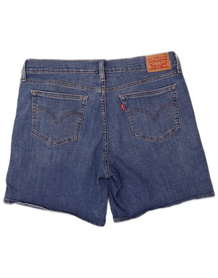 Pantaloni scurți din blugi Levi's pentru femei W30, bumbac albastru mediu