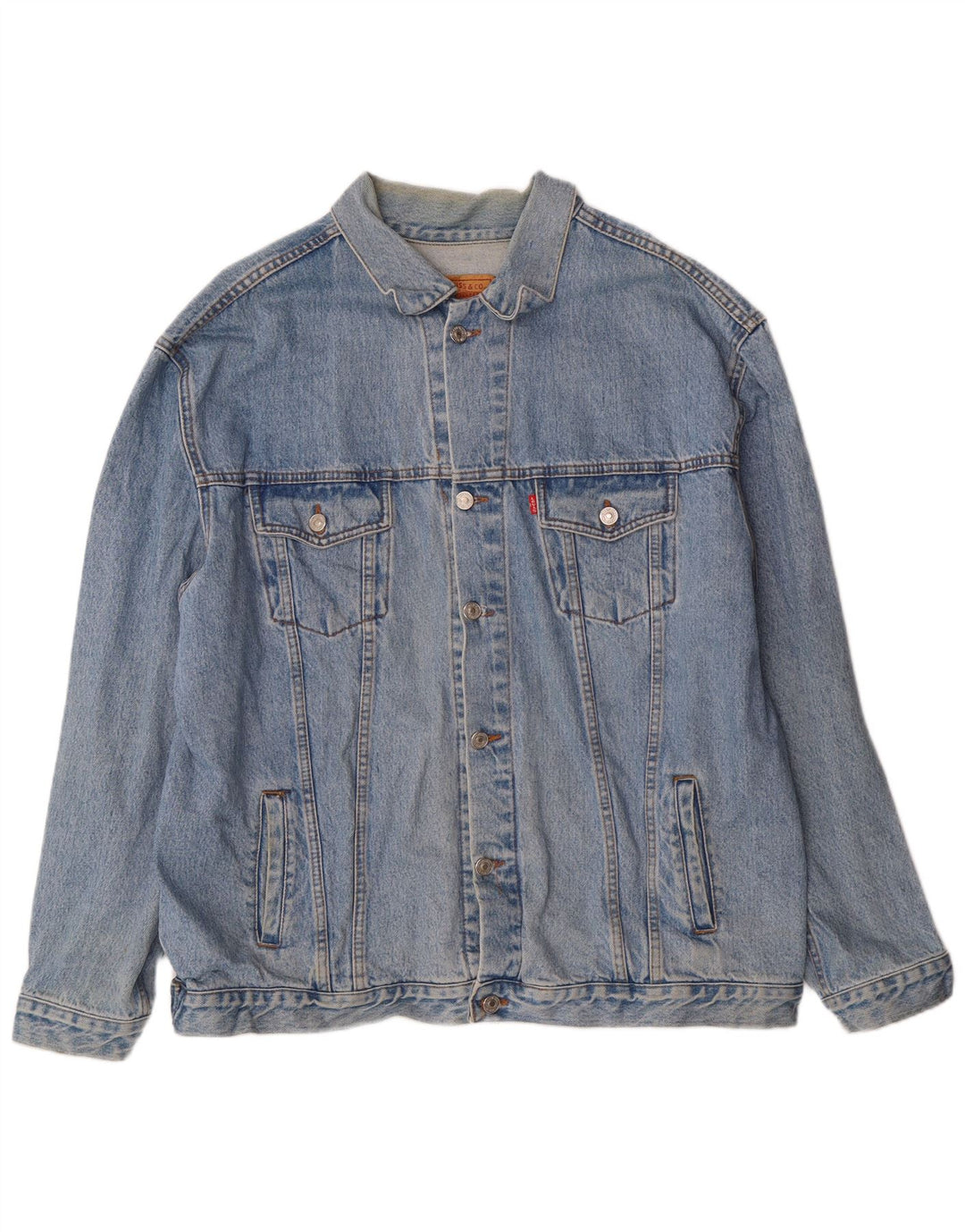 Jachetă de blugi Levi's 501 pentru bărbați UK 42 XL Albastru