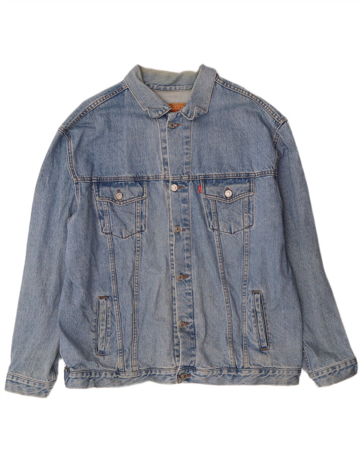 Jachetă de blugi Levi's 501 pentru bărbați UK 42 XL Albastru