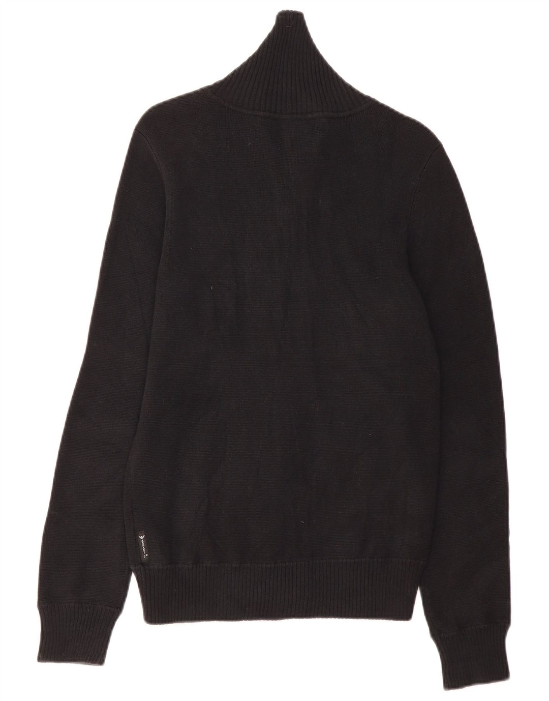 ARMANI JEANS Pulover cardigan pentru femei UK 12 Bumbac mediu negru