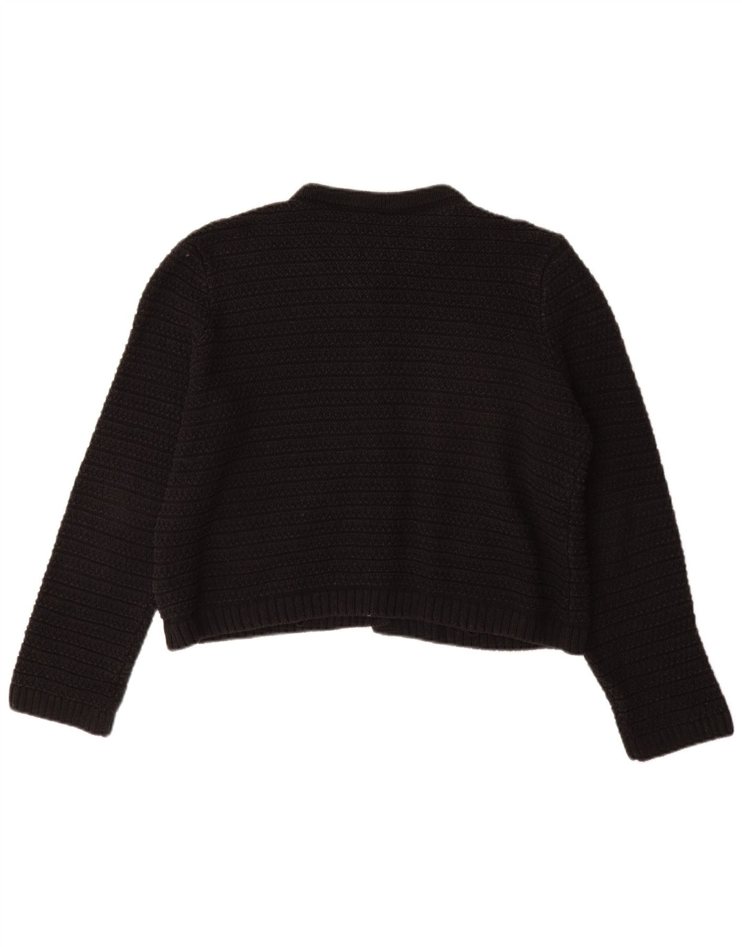 Pulover cardigan pentru femei Marks & Spencer UK 14 bumbac mediu negru