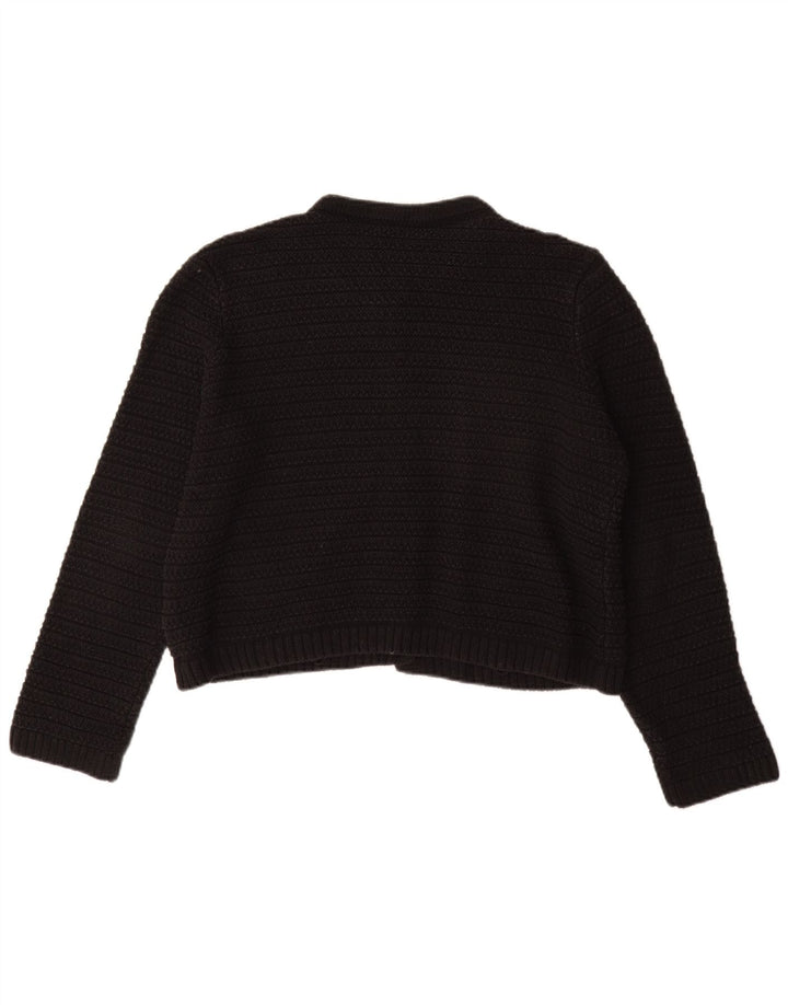 Pulover cardigan pentru femei Marks & Spencer UK 14 bumbac mediu negru