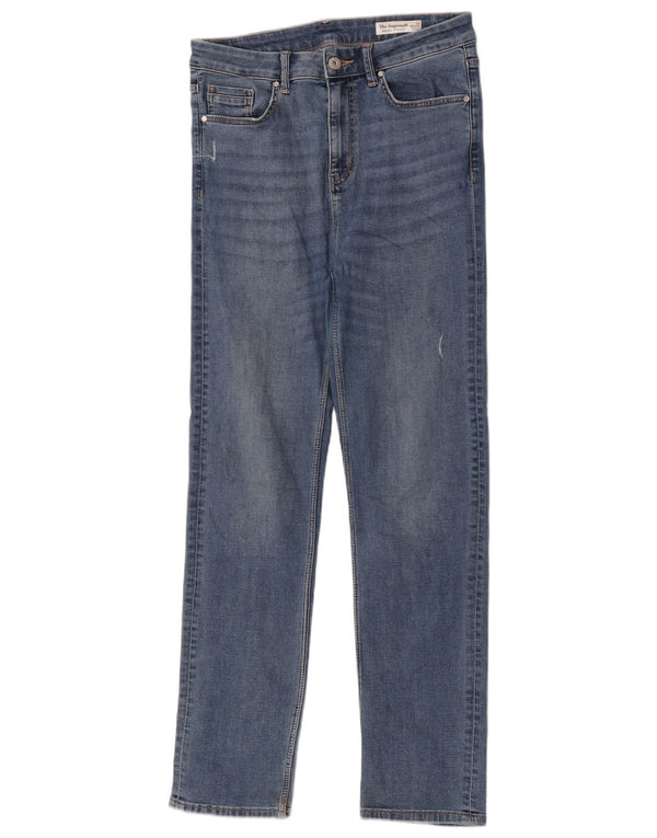 Marks & Spencer Blugi drepti pentru femei The Sienna UK 12 Medium W30 L30 Albastru