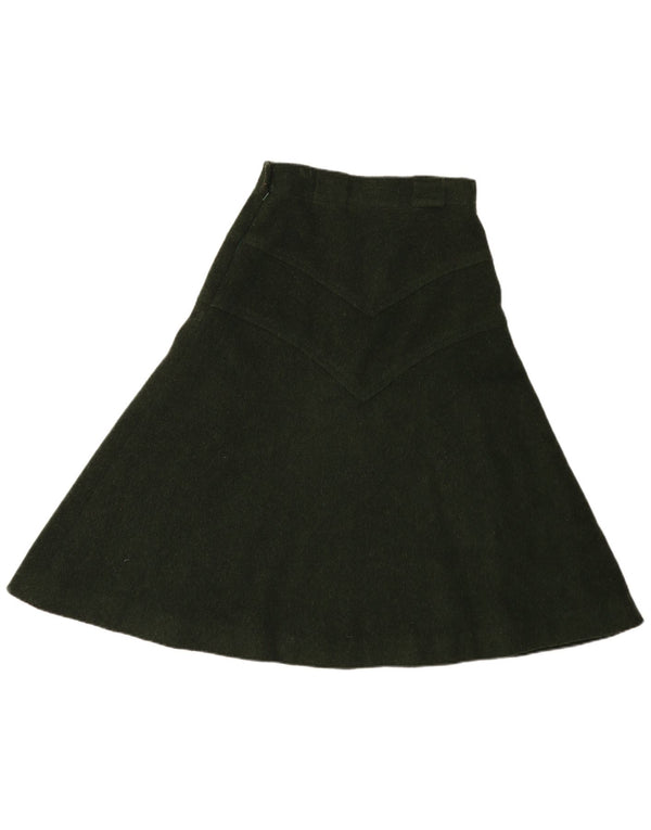 Fustă A-Line pentru Femei Vintage IT 44 Medium W28 Verde