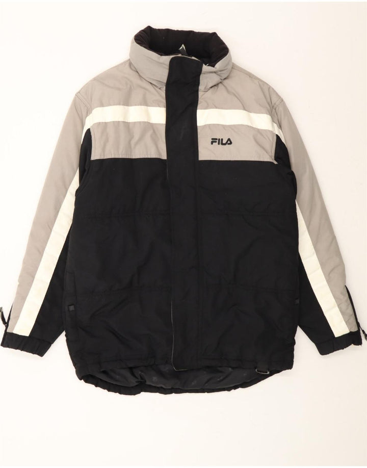 Jachetă căptușită pentru bărbați FILA UK 38 Medium Black Colorblock Poliamidă