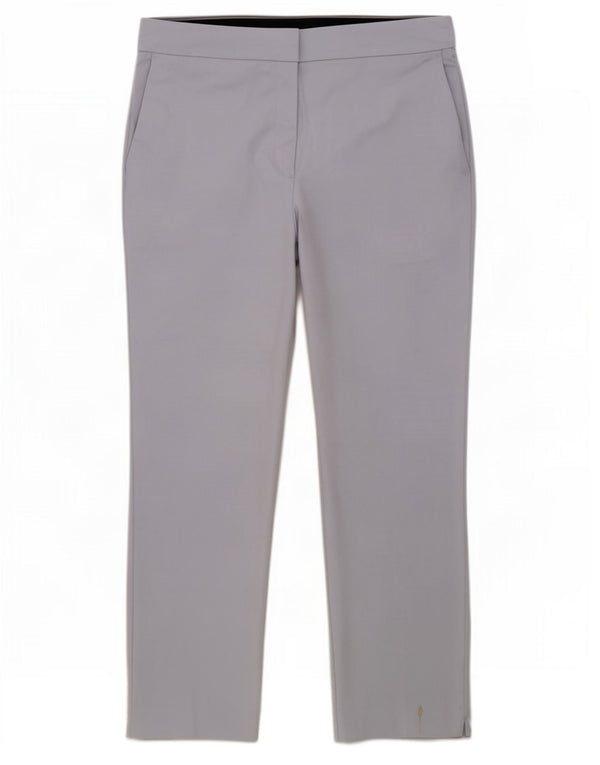 Pantaloni chino slim pentru femei Zara 2XL W36 L26 bumbac color bloc albastru