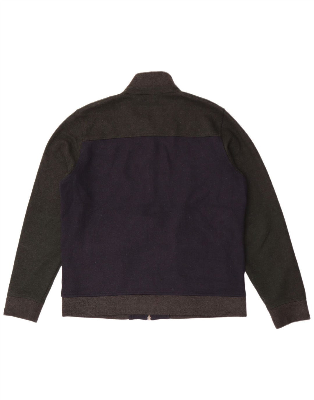Jachetă bomber pentru bărbați Ted Baker Mărimea 4 mare, lână colorblock, albastru bleumarin