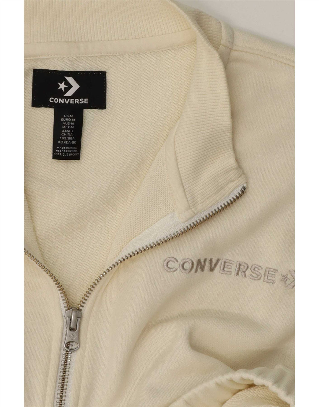 Jachetă de trening Converse pentru femei UK 14 Medium White