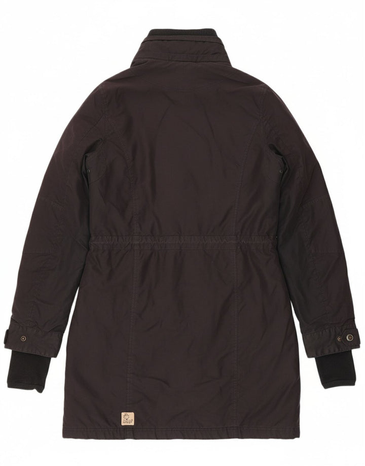 KHUJO Womens Parka Jacket UK 16 Large Black