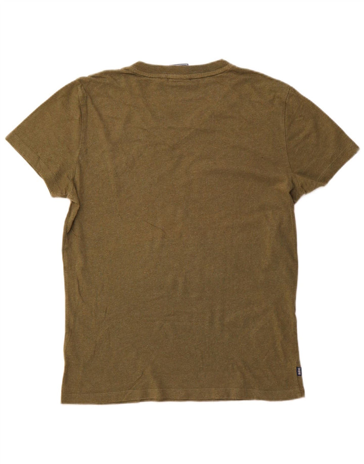 Tricou Superdry pentru bărbați Top din bumbac verde mediu