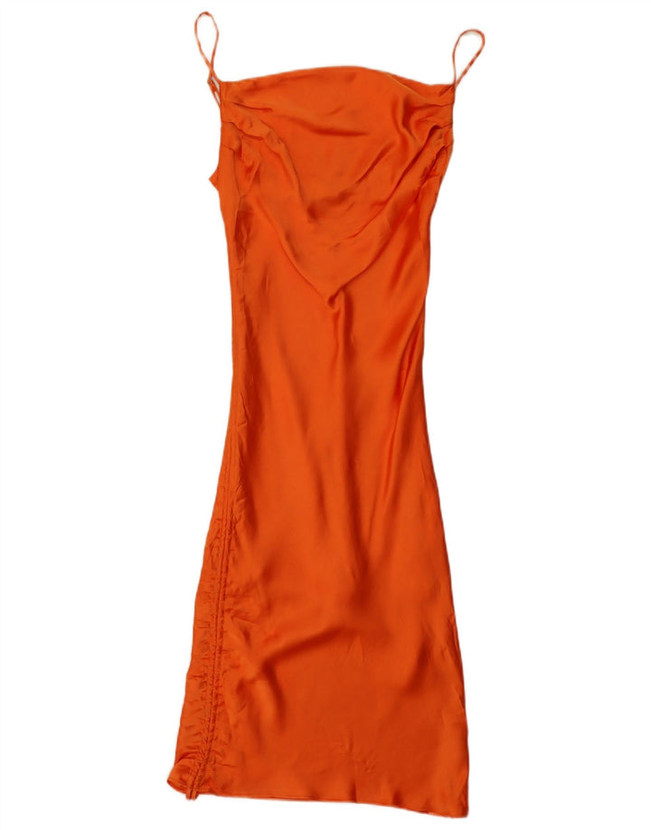Rochie pentru femei Zara UK 4 XS Portocaliu Poliester