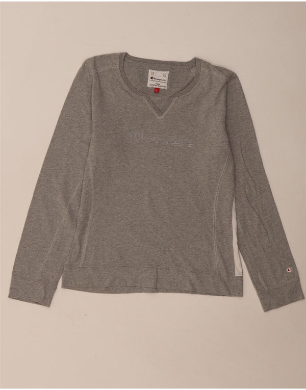 Champion pentru femei Heritage Classics Graphic Top cu mânecă lungă UK 14 Large Gri