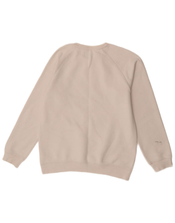 Hanorac grafic pentru bărbați Adidas Jumper mic, alb, sport din bumbac