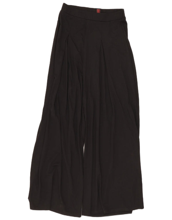 Stefanel Womens Cullotes Trousers XS W24 L27 Black Viscose