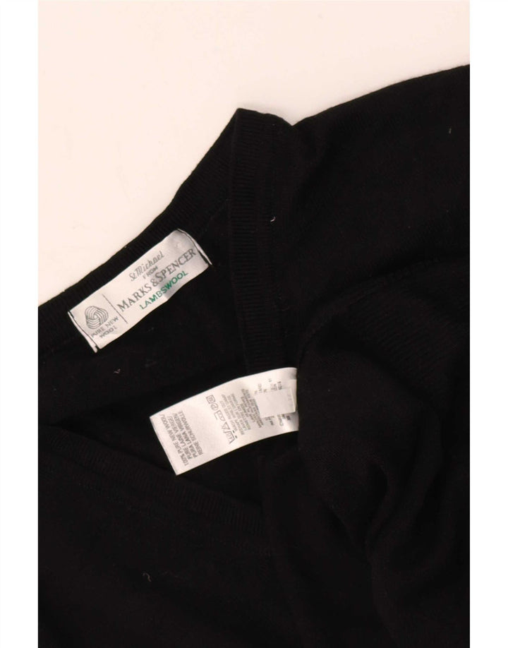 Marks & Spencer Vest pentru bărbați Tank Top Mare Negru Lână Nouă