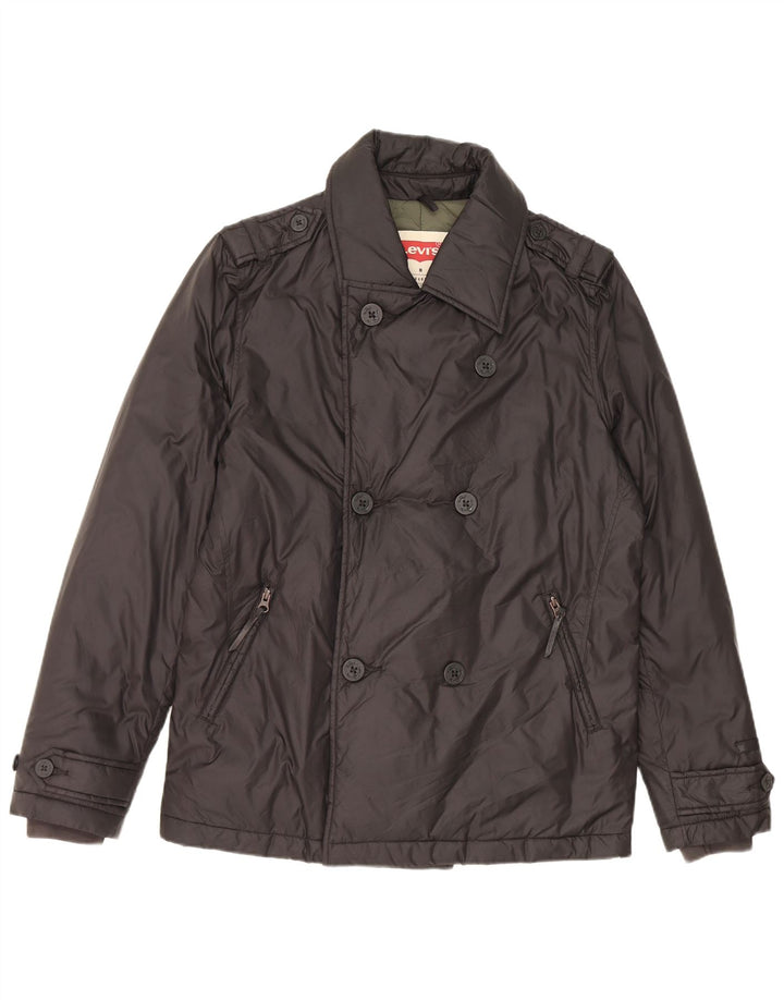 Jachetă militară căptușită pentru bărbați Levi's UK 38 Medium Black Nylon
