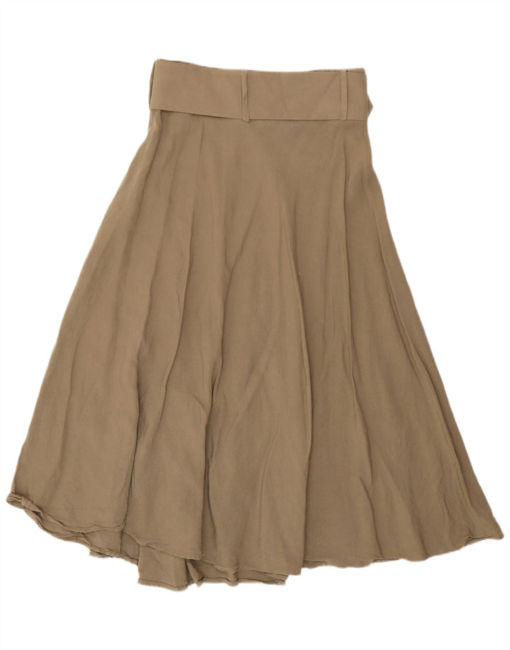 Fusta evazată pentru femei Zara Medium W28 Kaki