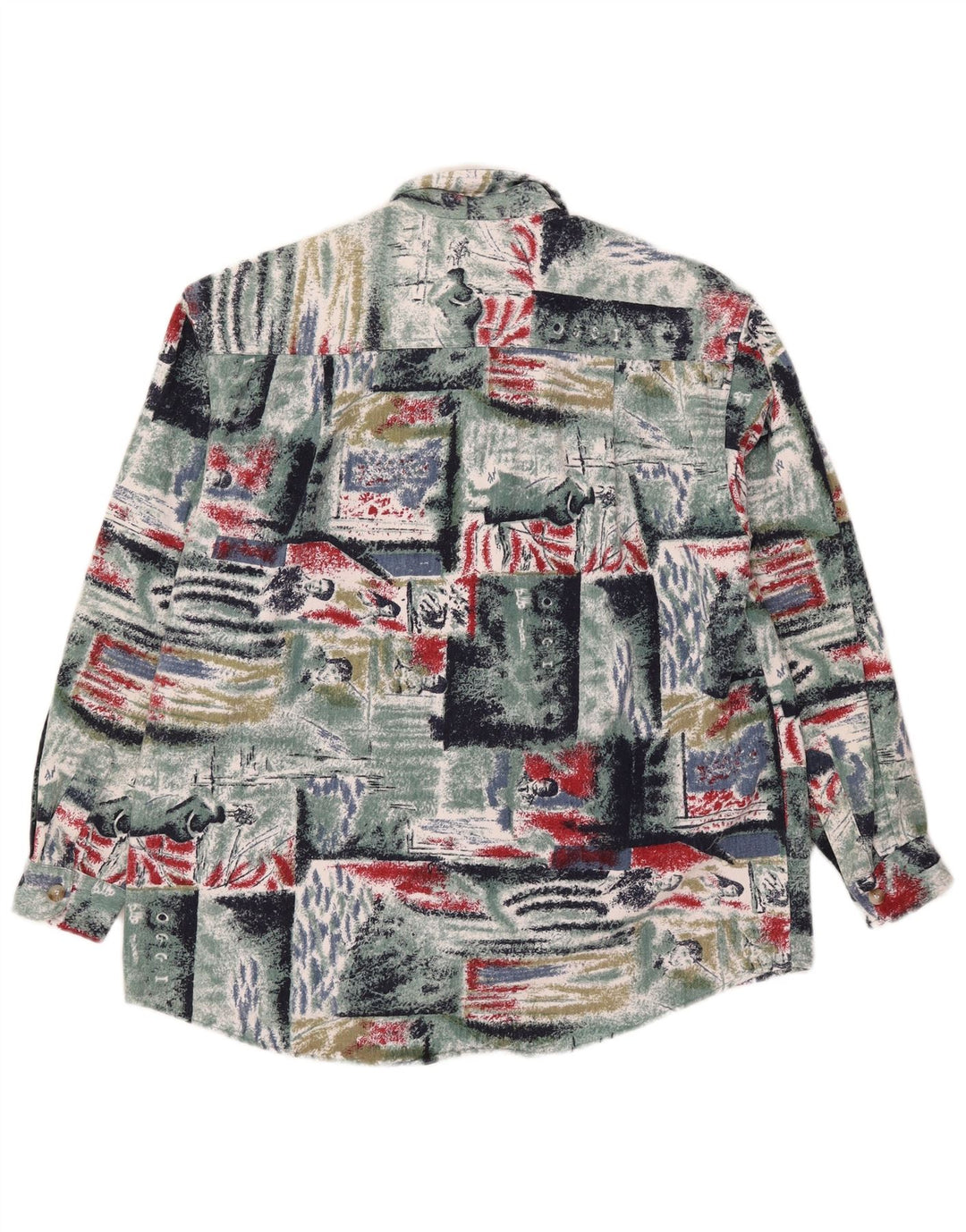 Cămașă de flanel pentru bărbați Calypso Mărimea 40, bumbac mozaic multicolor mediu