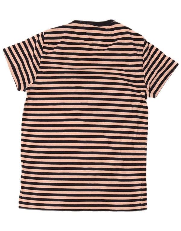 Rochie tricou Tommy Hilfiger pentru femei Slim Fit UK 10 Mic roz cu dungi