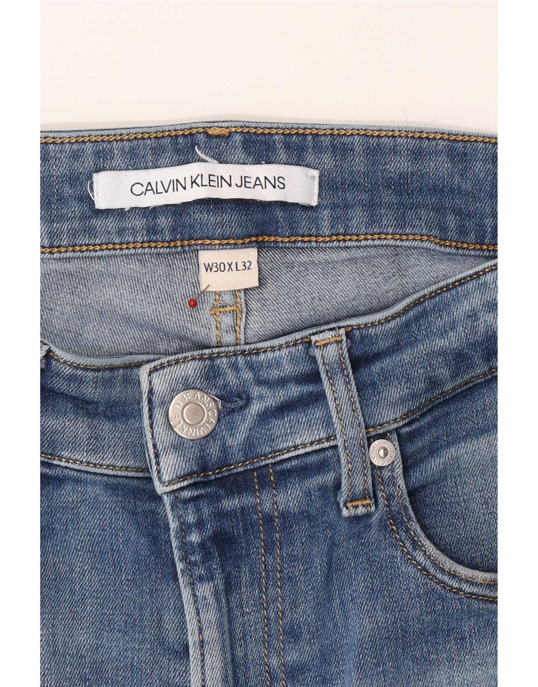 Blugi slim pentru bărbați Calvin Klein W30 L32 albastru
